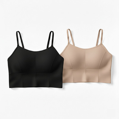 Wisetie Stylish Bra For Women Women Everyday Lightly Padded Bra(Black, Beige)