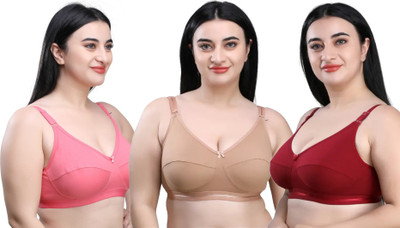 RVL Style Women Full Coverage Non Padded Bra(Multicolor)