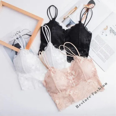 Restore Fashion 862 Women Bralette Lightly Padded Bra(Black, White, Beige)