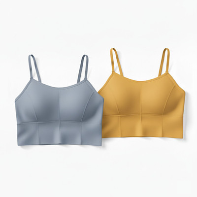 Wisetie Women Everyday Lightly Padded Bra(Yellow, Grey)
