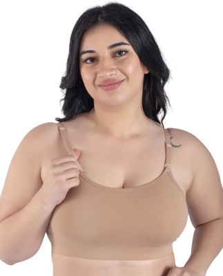 Missvalentine Women Sports Non Padded Bra(Beige)