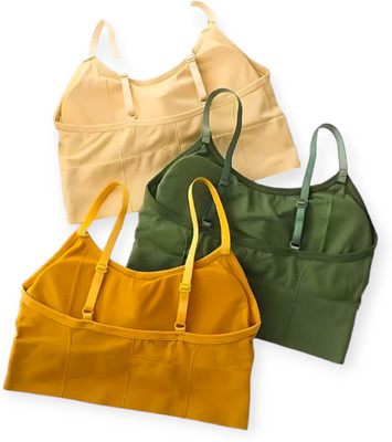 Vihrik Women Sports Lightly Padded Bra(Multicolor)