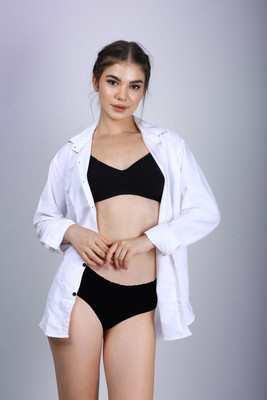 CARLTON LONDON Everday T-Shirt Bra Women Everyday Non Padded Bra(Black)