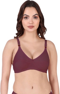 PIBU Rinki Bra Women Minimizer Non Padded Bra(Maroon)