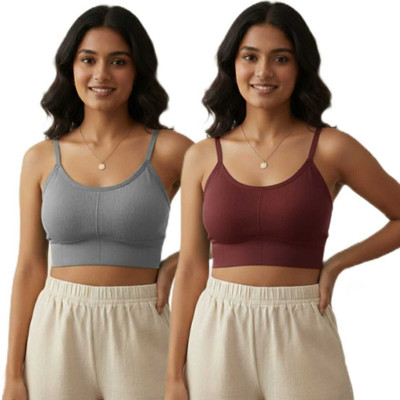 NUDORA 646 bra Women Sports Lightly Padded Bra(Maroon, Grey)