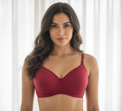 AmoraaWear Women Push-up Lightly Padded Bra(Red)