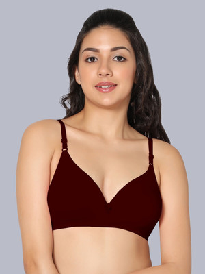 Eden Women T-Shirt Non Padded Bra(White)
