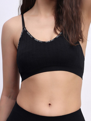 Stem Rope Imported 20.02 Women Everyday Lightly Padded Bra(Black)