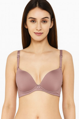 vvelouraa Women Full Coverage Lightly Padded Bra(Pink)