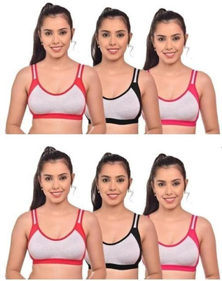 clickscart fashion Women Full Coverage Non Padded Bra(Multicolor)