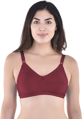 Maroon Women Full Coverage Non Padded Bra(Maroon)