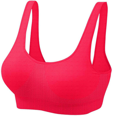 JNK18 Women Sports Non Padded Bra(Red)