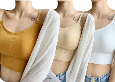 swenson 646-18 Women Everyday Lightly Padded Bra(Yellow, Beige, White)