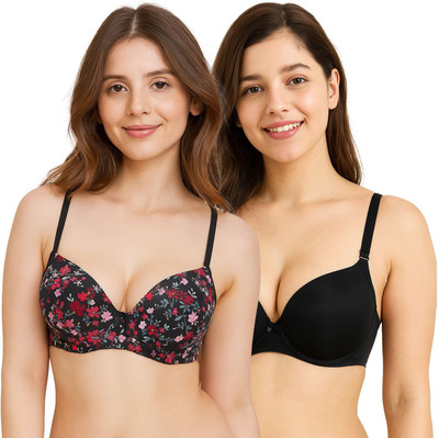 POOJA RAGENEE Salsa print Women Full Coverage Lightly Padded Bra(Multicolor)