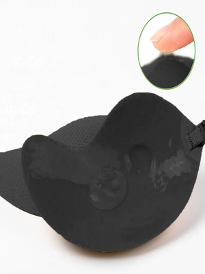 FIMBUL Black Push-Up Adhesive Bra Women Push-up Lightly Padded Bra(Black)