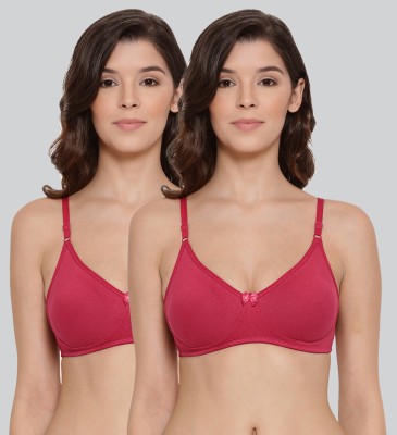 Lyra Women Plunge Non Padded Bra(Red)