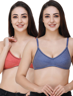 Docare FostMino Women Everyday Non Padded Bra(Blue, Red)
