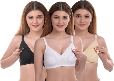 LEWANIA Women's Maternity/Feeding Bra Women Maternity/Nursing Non Padded Bra(Multicolor)