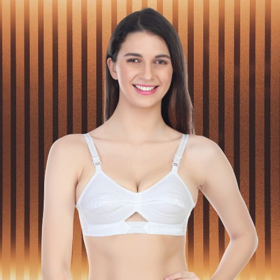 PLUS ON DEMAND NA Women Full Coverage Non Padded Bra(White)