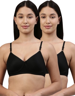 Feelings Women Everyday Non Padded Bra(Black)