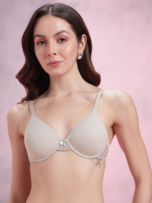 Dressberry Women T-Shirt Lightly Padded Bra(Brown)