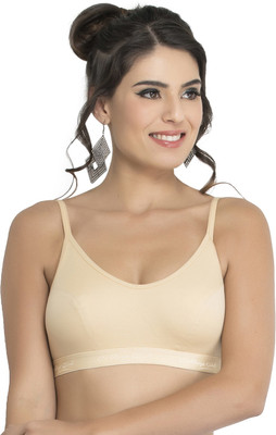 COLLEGE GIRL SB08 Women Sports Non Padded Bra(Beige)