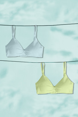 NAGARVEL CREATION 5/3337-sky/prt-28-p02 Women Push-up Lightly Padded Bra(Multicolor)