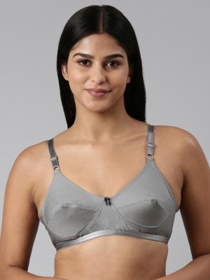 Blossom A-6 BRA Women Everyday Non Padded Bra(Grey)