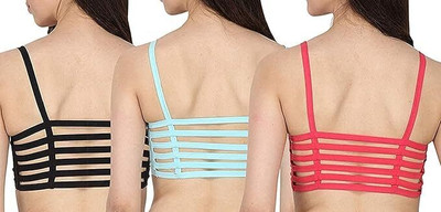Paradise Style Women Everyday Lightly Padded Bra(Black, Light Blue, Red)