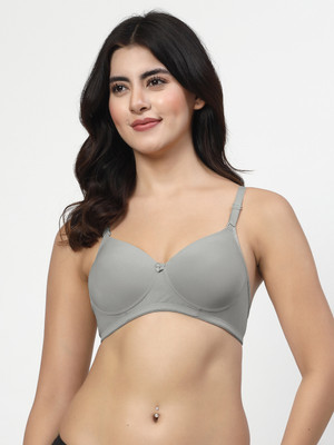 LILY Dapyklis Women T-Shirt Lightly Padded Bra(Grey, Maroon, Beige, Pink)