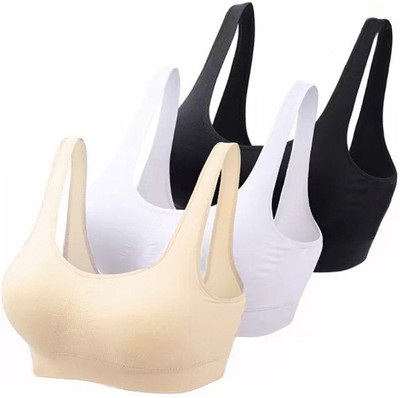 Wardrovia Women Sports Non Padded Bra(Multicolor)