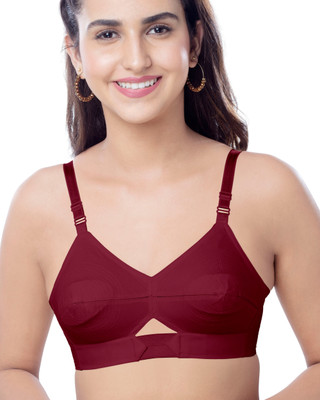 Brida Ladies Innerwear SAJINI Women Everyday Non Padded Bra(Maroon)