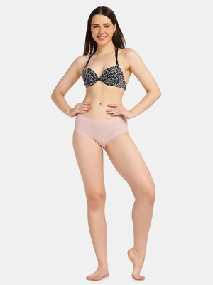 Da Intimo Jewel Back Women Push-up Lightly Padded Bra(Grey)
