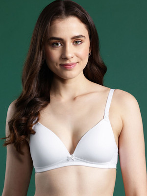 Dressberry Bra Lightly Padded Full Coverage T-shirt Bra Women T-Shirt Lightly Padded Bra(White)