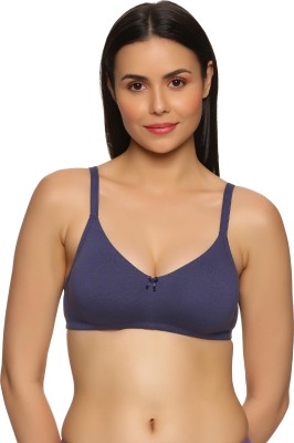 Teens Lifestyle College Bra-Grape Violet-32B Women Full Coverage Non Padded Bra(Dark Blue)