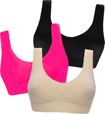 Havenuse Women Sports Non Padded Bra(Multicolor)