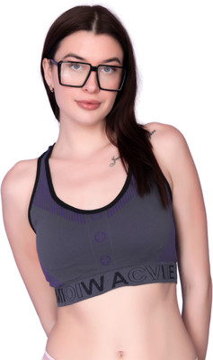 Winsure Women T-Shirt Non Padded Bra(Purple)