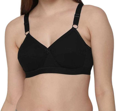 Achivus Achivus Non Padded Bra For Women black Color Women T-Shirt Non Padded Bra(Black)