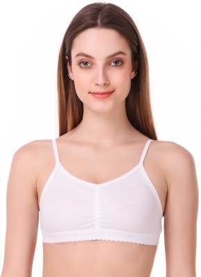 EMPISTO Women Sports Non Padded Bra(White)