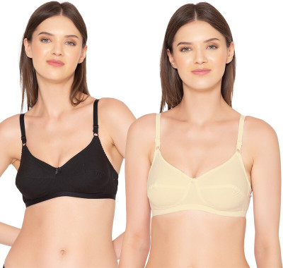 Groversons Paris Beauty Women Everyday Non Padded Bra(Beige, Black)