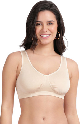 Envie Modal Full Coverage Non Padded, Non Wired Sleeping Bra Women Everyday Non Padded Bra(Beige)