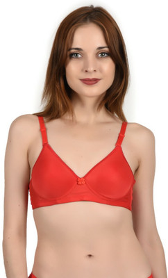 VELOURA Women Everyday Lightly Padded Bra(Red)
