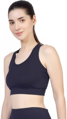 BlueFicus sports bra Women Sports Non Padded Bra(Blue)