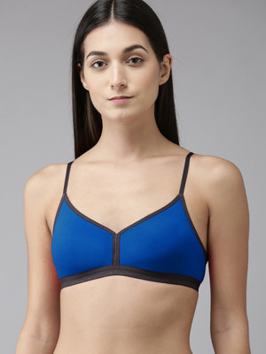 samvar Veni Bra Women Minimizer Non Padded Bra(Blue)