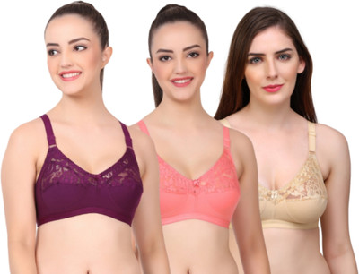 Layeba Deepika Women Full Coverage Non Padded Bra(Multicolor)
