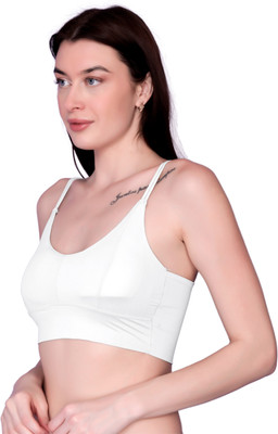 VIYES ENTERPRISE GBRA022 Women Full Coverage Lightly Padded Bra(White)