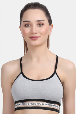 AMOUR SECRET Women Sports Lightly Padded Bra(Grey)