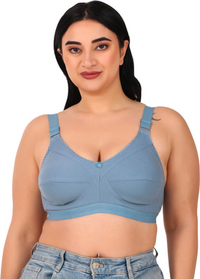 Winsure Women Full Coverage Non Padded Bra(Blue)