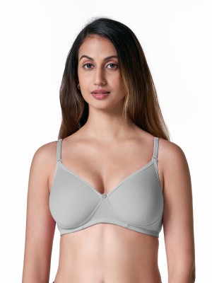 Blossom WELL MOULD Women Full Coverage Heavily Padded Bra(Grey)