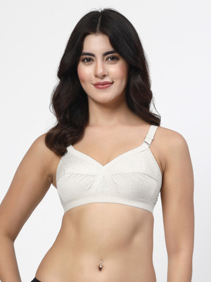 LILY ihskaneem Women Minimizer Non Padded Bra(White)